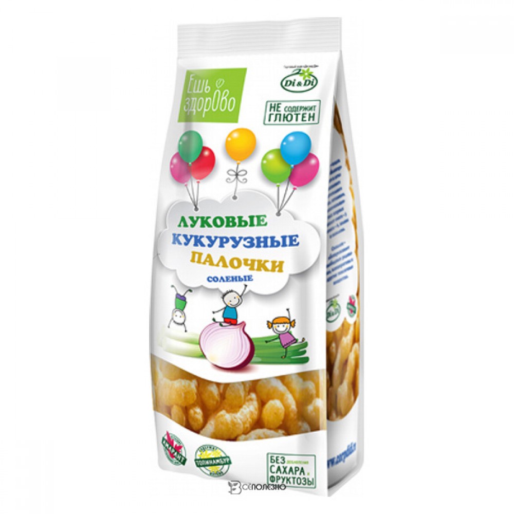 Палочки кукурузные луковые солёные Ешь здорово 80 г 111240