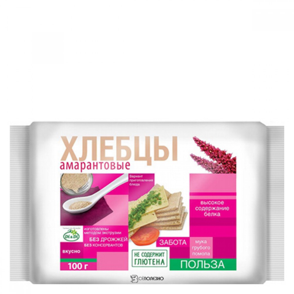 Хлебцы амарантовые Ешь здорово 100 г 111256
