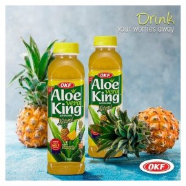 Напиток безалкогольный негазированный с ароматом ананаса Алоэ Вера Ананас без сахара 500мл OKF 111281