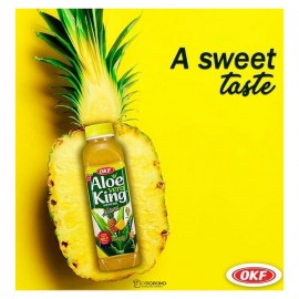 Напиток безалкогольный негазированный с ароматом ананаса Алоэ Вера Ананас без сахара 500мл OKF 111281
