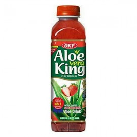 Напиток безалкогольный негазированный с ароматом клубники Алоэ Вера Клубника без сахара 500мл OKF 111283