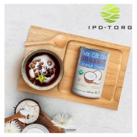 Переработанная мякоть кокосового ореха пастеризованная Кокосовые сливки 400 мл Vietcoco 111297