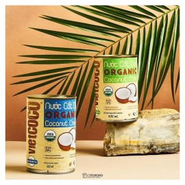 Переработанная мякоть кокосового ореха пастеризованная Кокосовые сливки 400 мл Vietcoco 111297