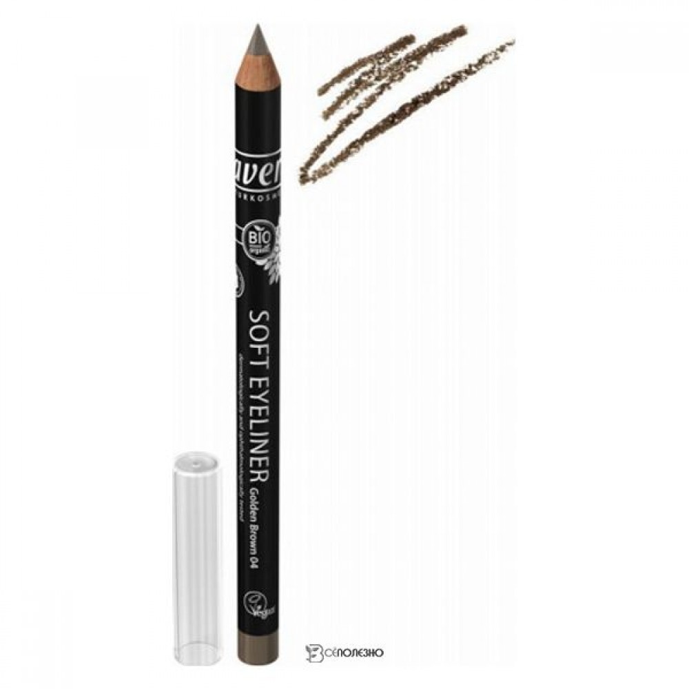 Мягкий карандаш для глаз Золотисто-коричневый тон 04 1,14 г Lavera 111478