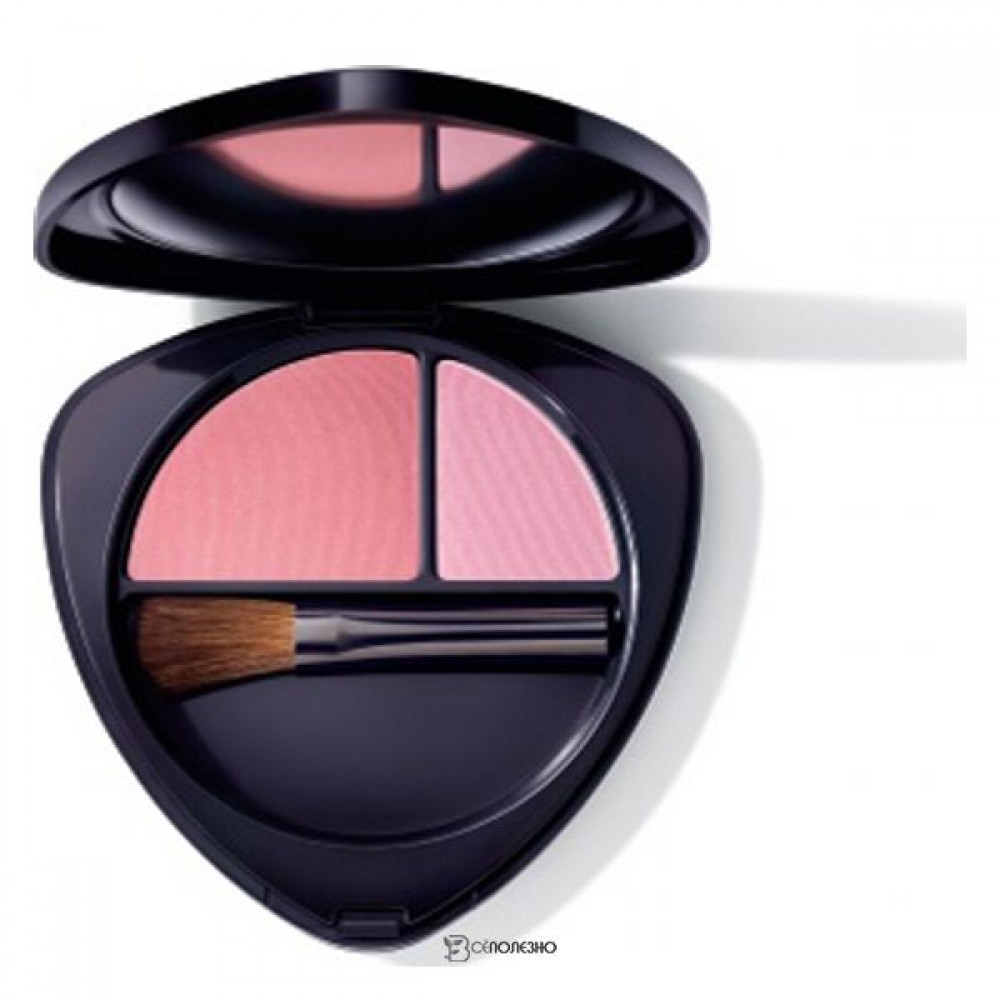 Румяна для лица двойные 02 сочный персик Blush Duo 02 dewy peach 5,7 г Dr. Hauschka 111677