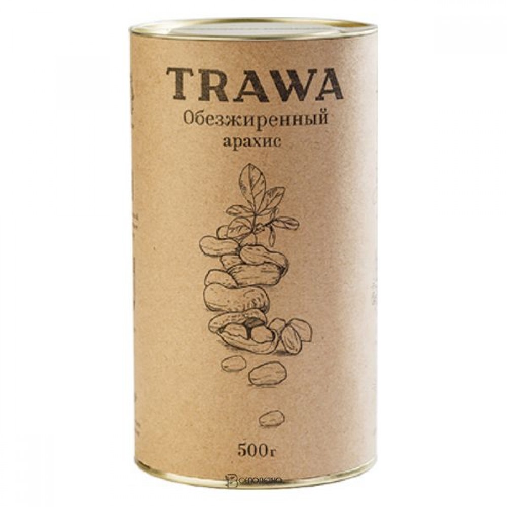 Арахис обезжиренный 500 г Trawa 111871