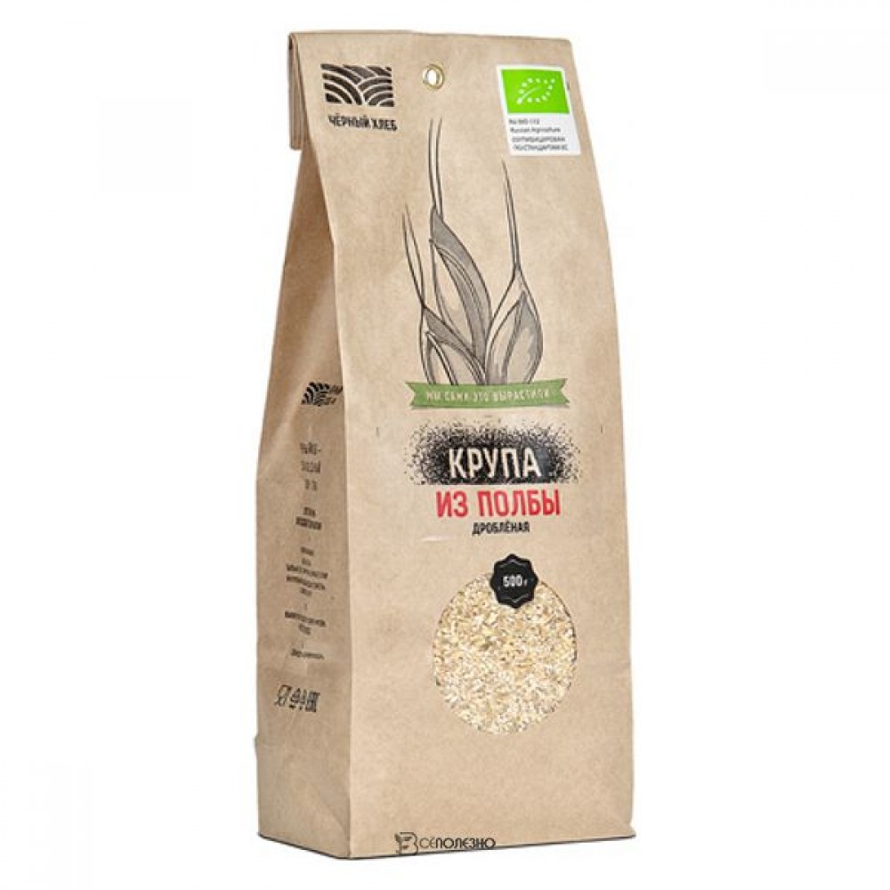 Крупа из полбы дроблёная био 500 г Чёрный хлеб 111946