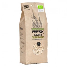 Хлопья пшеничные цельнозерновые био 500 г Чёрный хлеб 111951