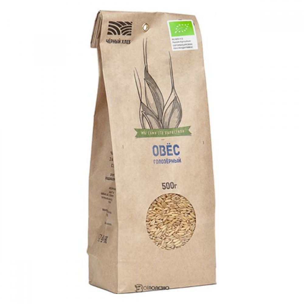 Овёс голозёрный 500 г Чёрный хлеб 111952