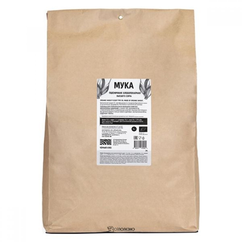Мука пшеничная высшего сорта 5000 г Чёрный хлеб 111953