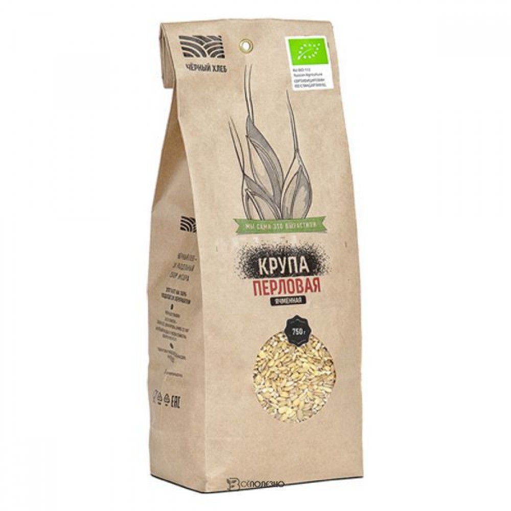 Крупа перловая био 750 г Чёрный хлеб 111962