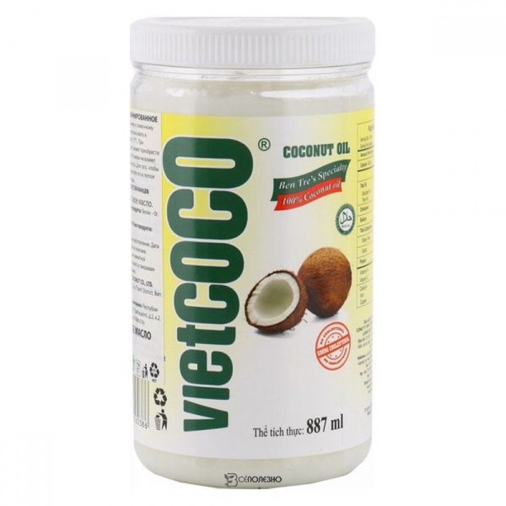 Масло кокосовое Bio рафинированное 887 мл VIETCOCO 111991