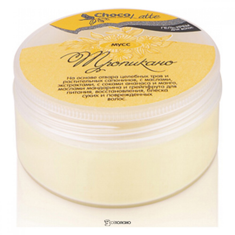 Гель-крем для мытья волос Мусс Тропикано с соком ананаса и манго ChocoLatte 75 мл 112212