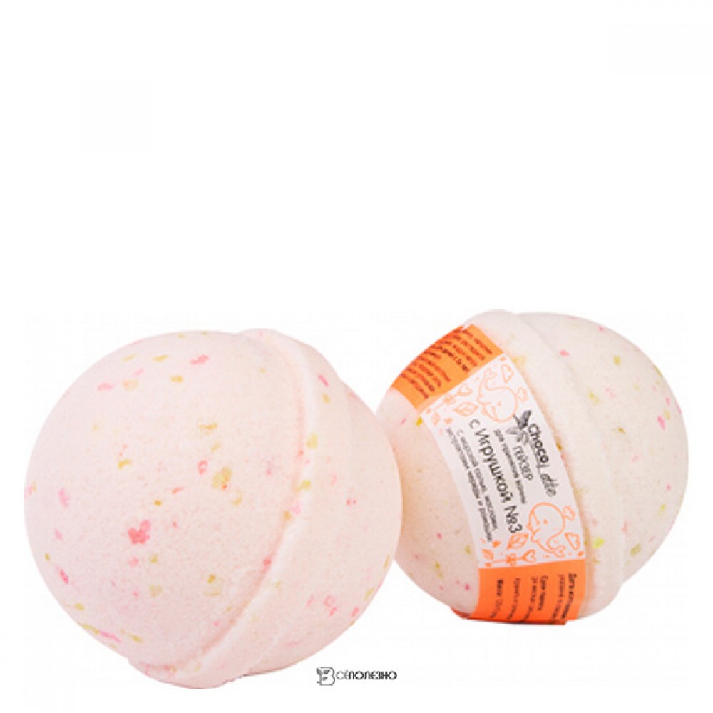 Гейзер для ванн С игрушкой №3 с морской солью маслами и экстрактами ChocoLatte 120 г 112318