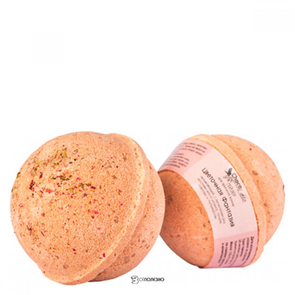 Гейзер для принятия ванны Цветочная фантазия с морской солью и маслами ChocoLatte 120 г 112391