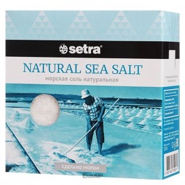 Соль морская натуральная 500 г SETRA 112838