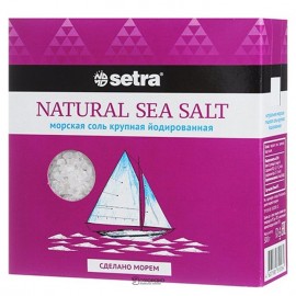 Соль морская крупная йодированная 500 г SETRA 112839