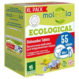 Таблетки для посудомоечной машины 55 шт MOLECOLA 112926
