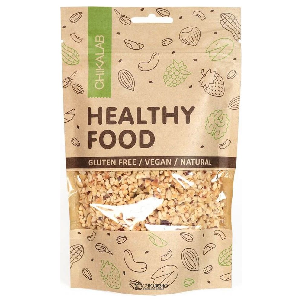 Фундук обжаренный дробленный 3-5 мм 150 г CHIKALAB 113099