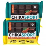 ChikaSport Шоколад темный веган с дробленым миндалем 100 г CHIKALAB 113112