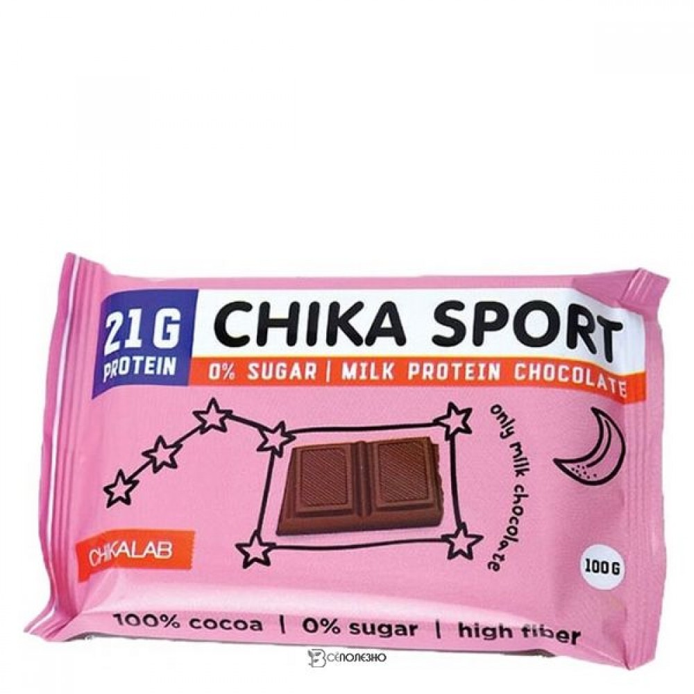 ChikaSport Шоколад молочный 100 г CHIKALAB 113116