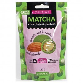 Драже Миндаль в белом шоколаде с зеленым чаем матча  CHIKALAB 113157