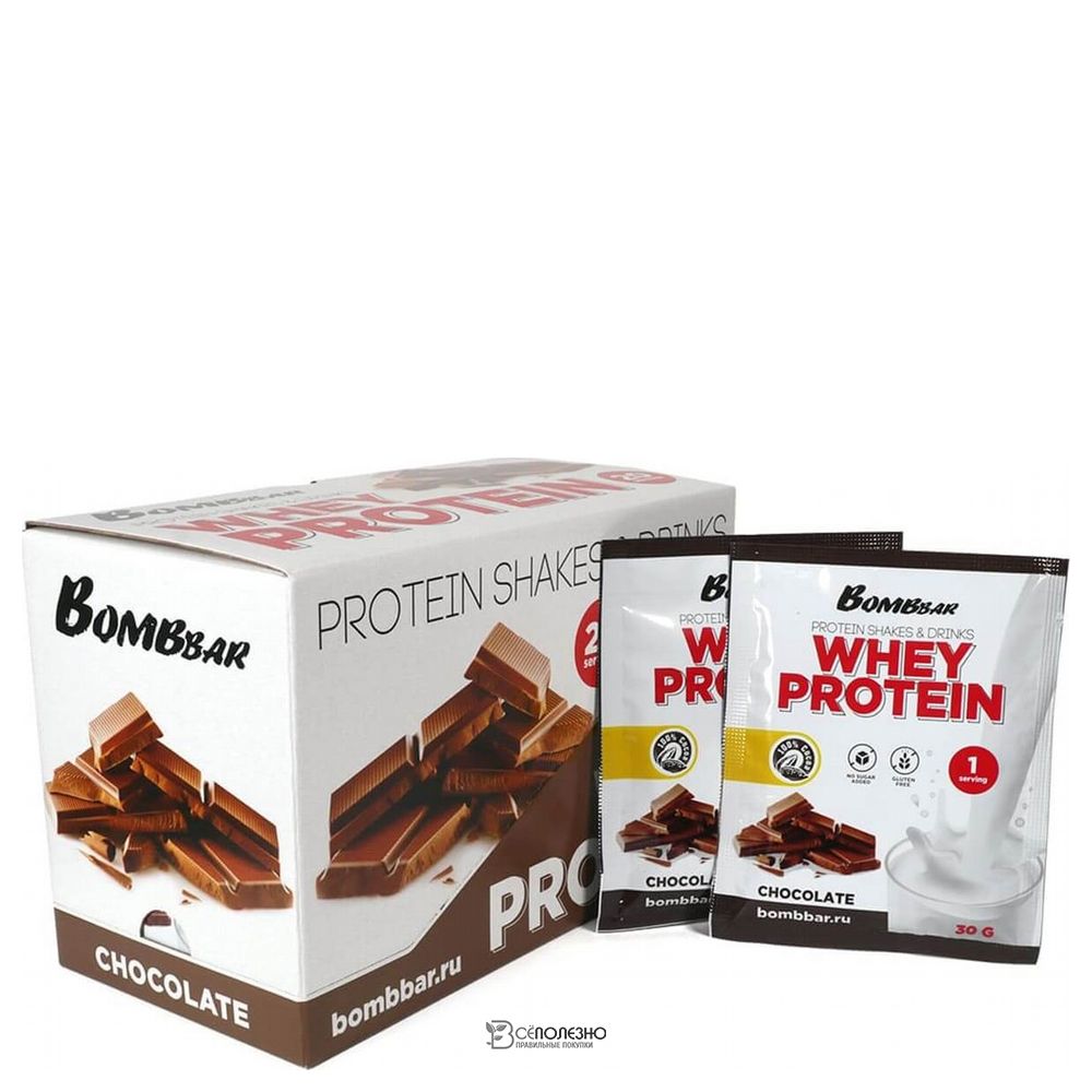 Порционный протеин Шоколадный 30 г BOMBBAR 113181