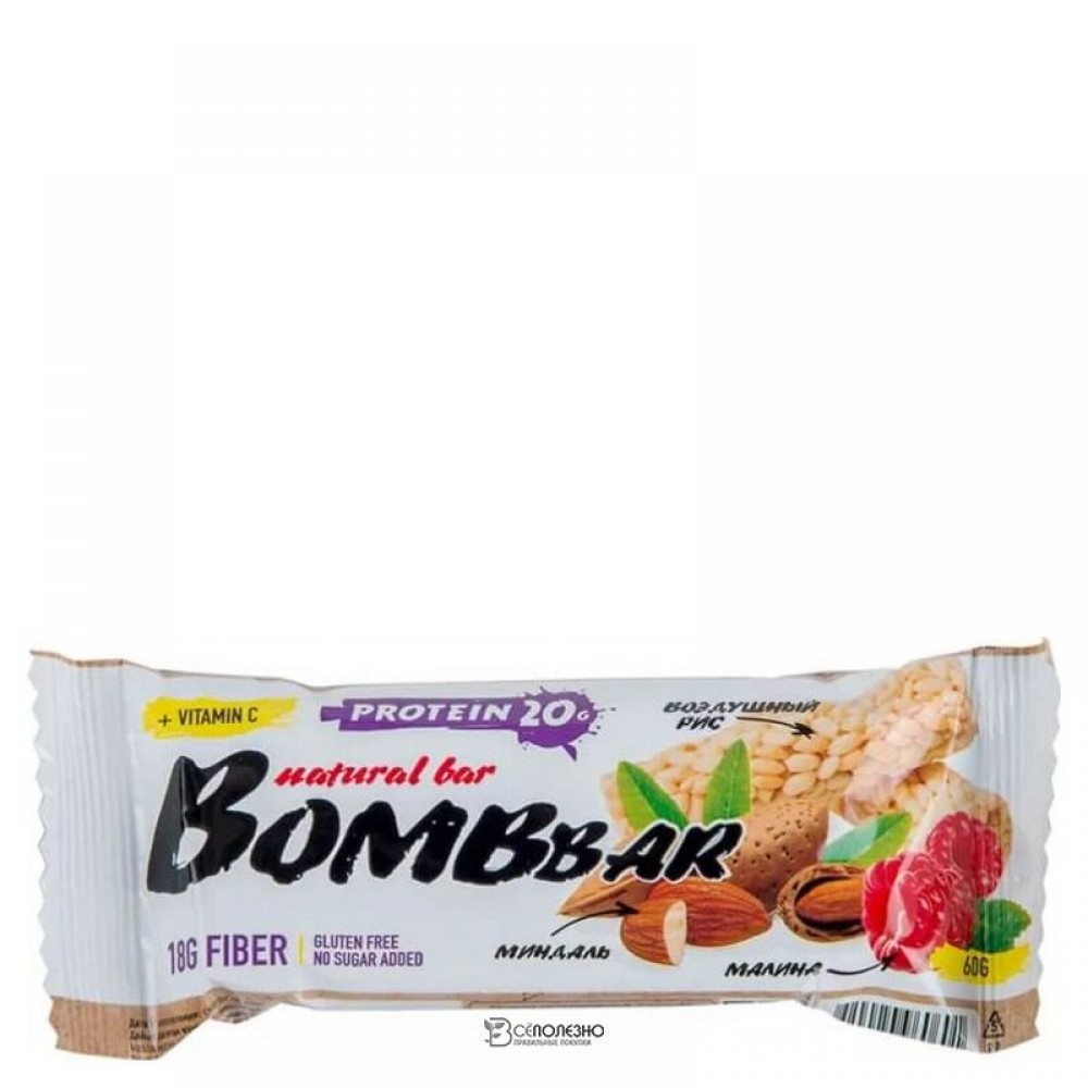 Батончик протеиновый РИСОВЫЙ 60 г BOMBBAR 113190