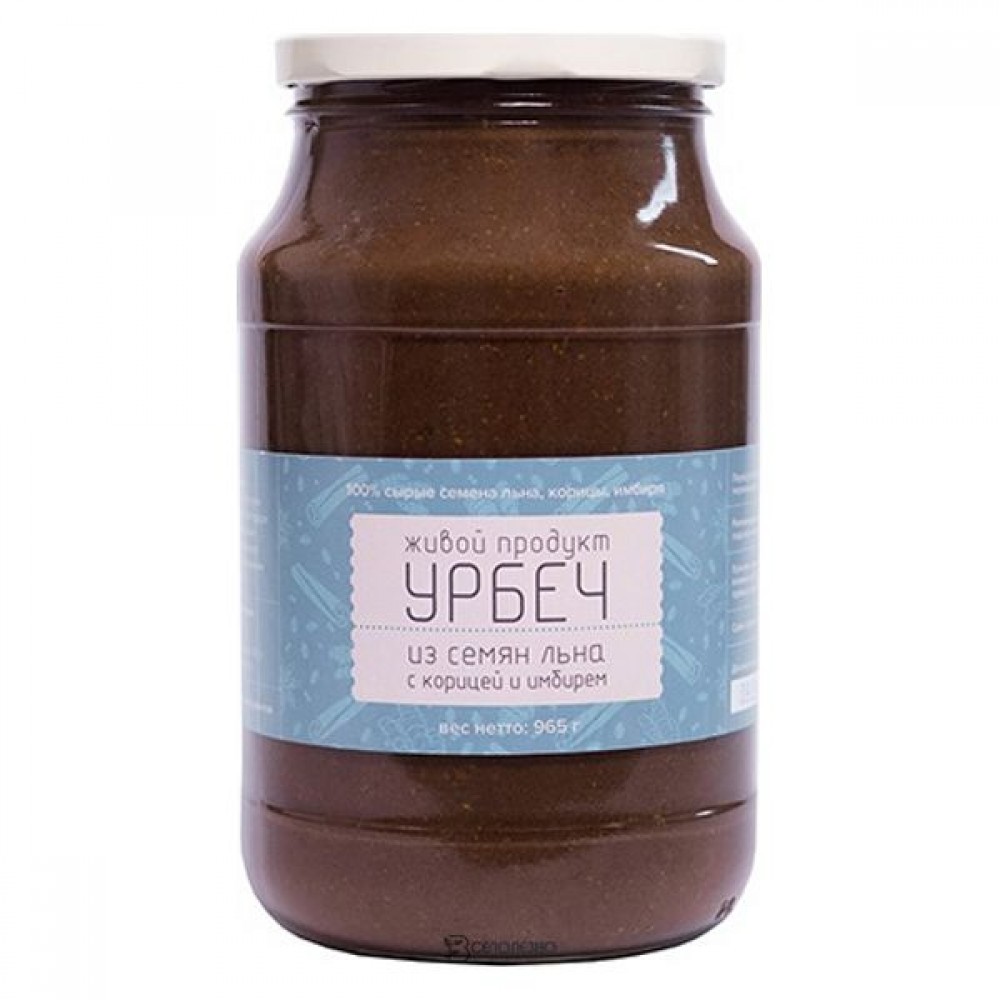 Урбеч из семян льна с корицей и имбирём 965 г ЖИВОЙ ПРОДУКТ 113297