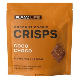 Печенье Crisps Кокос-Шоколад 75 г RAW LIFE 113354