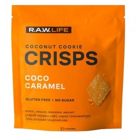 Печенье Crisps Кокос-Карамель 75 г RAW LIFE 113355