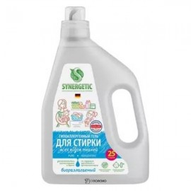 Биоразлагаемый концентрированный гель для стирки 1500 мл SYNERGETIC 1134277