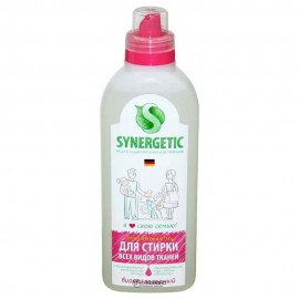 Средство моющее синтетическое жидкое биоразлагаемый концентрированный гель для стирки универсальный 1000 мл SYNERGETIC 1134278