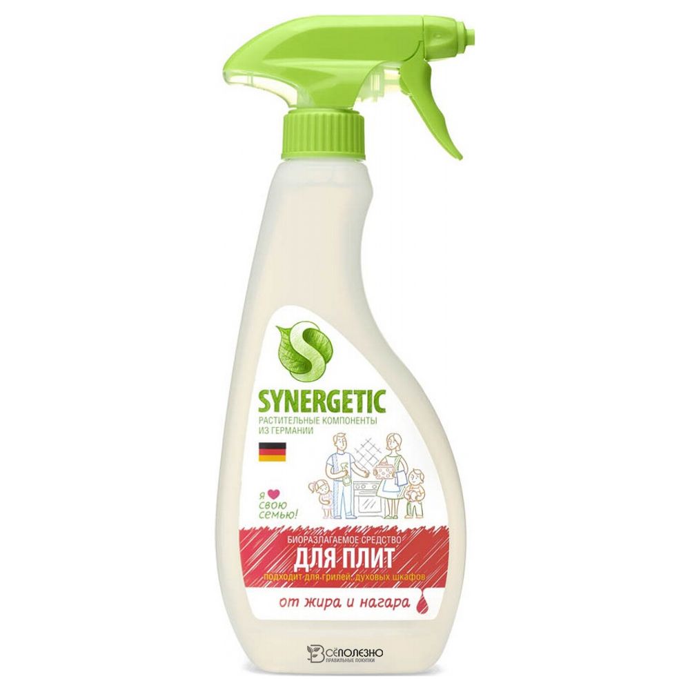 Биоразлагаемое средство для удаления жира и нагара триггер 500 мл SYNERGETIC 1134280