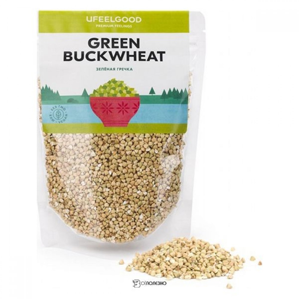 Зелёная гречка 200 г UFEELGOOD 113439