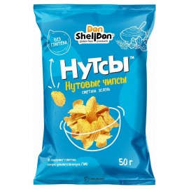 Безглютеновые чипсы со вкусом Сметаны и зелени 50 г НУТСЫ 1134656