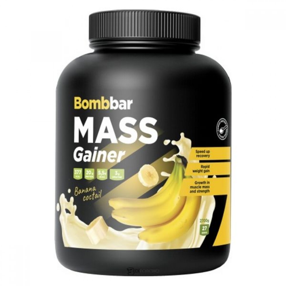 Коктейль Гейнер Банановый коктейль 2700 г BOMBBAR 1134797