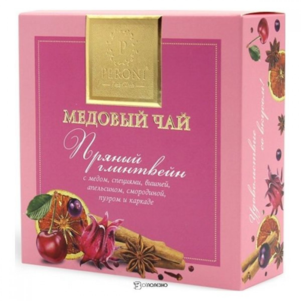 Чай медовый Пряный глинтвейн с пряностями и каркаде 35 г PERONI 1134985