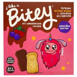 Печенье с глазурью Лесные ягоды 125 г BITE 1135007