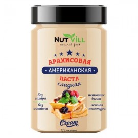 Паста Американская арахисовая сладкая без сахара 180 г NUT VILL 1135147