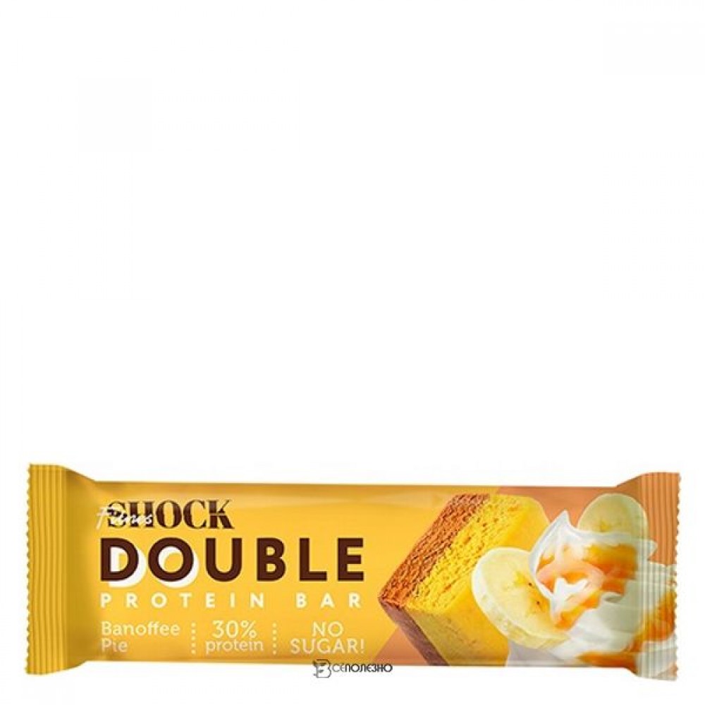 Батончик неглазированный Пирог Баноффи 40 г FITNES SHOCK 1135458