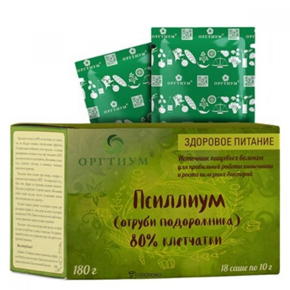 Отруби подорожника саше 180 г ОРГТИУМ 1135642