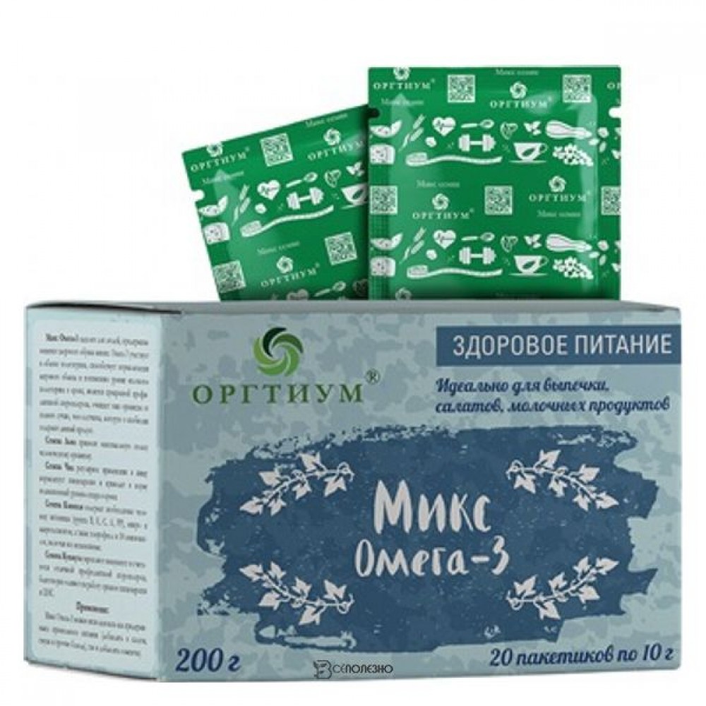 Микс Омега-3 саше 200 г ОРГТИУМ 1135649