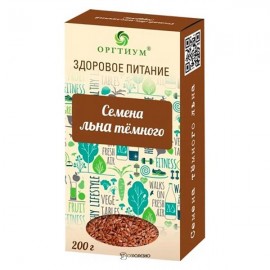 Семена льна тёмного 200 г ОРГТИУМ 1135697