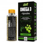 Масло Льняное пищевое нерафинированное с растительными экстрактами спирулины в капсулах 180 капс КОМПАС ЗДОРОВЬЯ 113575