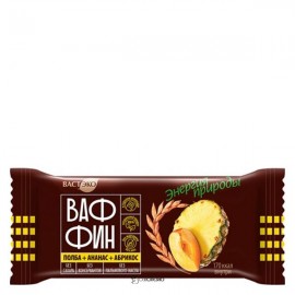 Вафли в горьком шоколаде Ананас и абрикос 50 г ВАСТЭКО 1135764