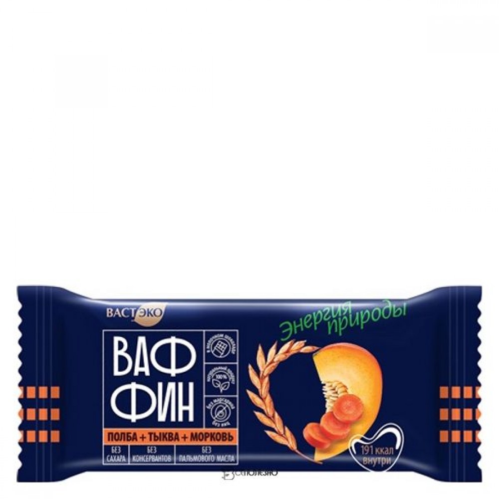 Вафли в молочном шоколаде Морковь с тыквой 50 г ВАСТЭКО 1135767