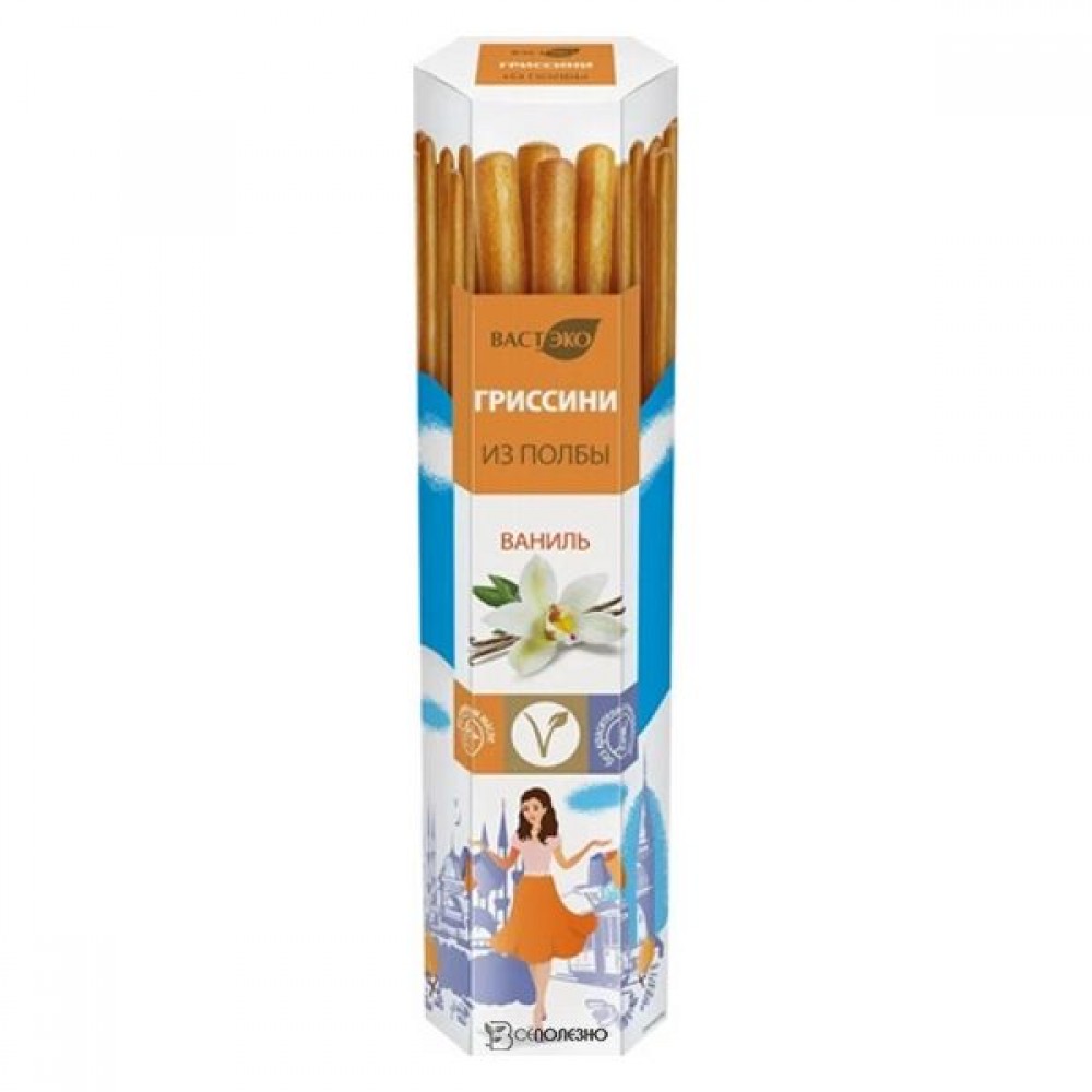 Гриссини из полбы Ваниль 100 г ВАСТЭКО 1135774
