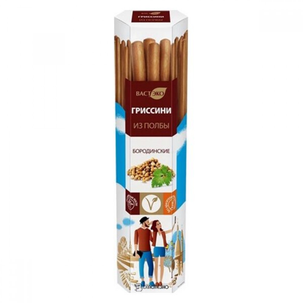 Гриссини из полбы Бородинские 100 г ВАСТЭКО 1135775