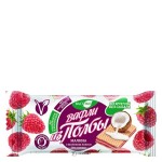 Вафли из полбы Малина с молоком кокоса без сахара 25 г ВАСТЭКО 1135782